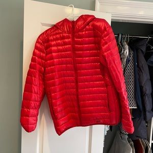 Keith Haring red puffer jacket